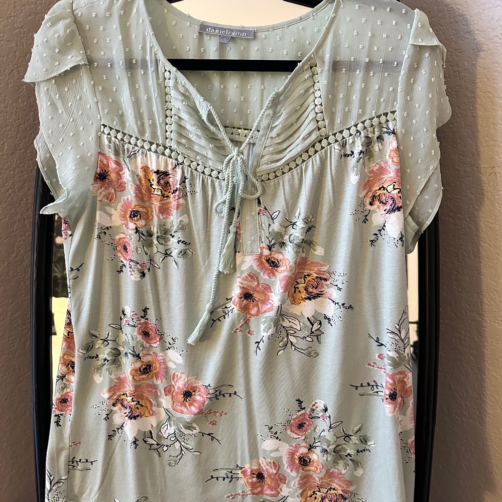 Flowing floral top